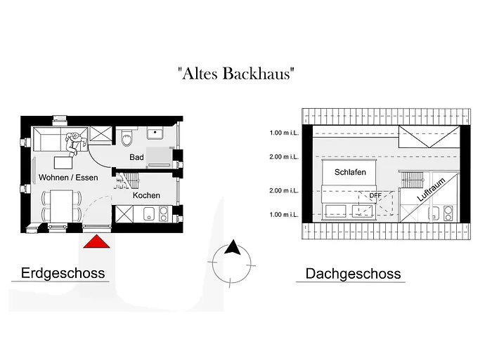 Altes Backhaus Fuer 2 Personen Casa vacanze Ohne